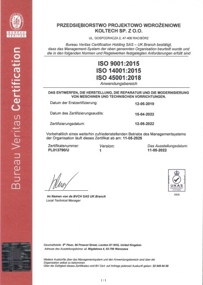 KOLTECH_ISO_2025_DE