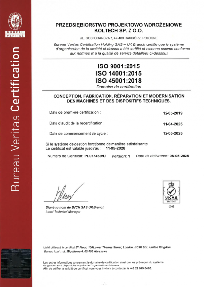 KOLTECH_ISO_2025_FR