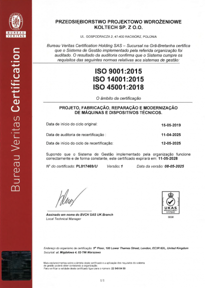 KOLTECH_ISO_2025_PT